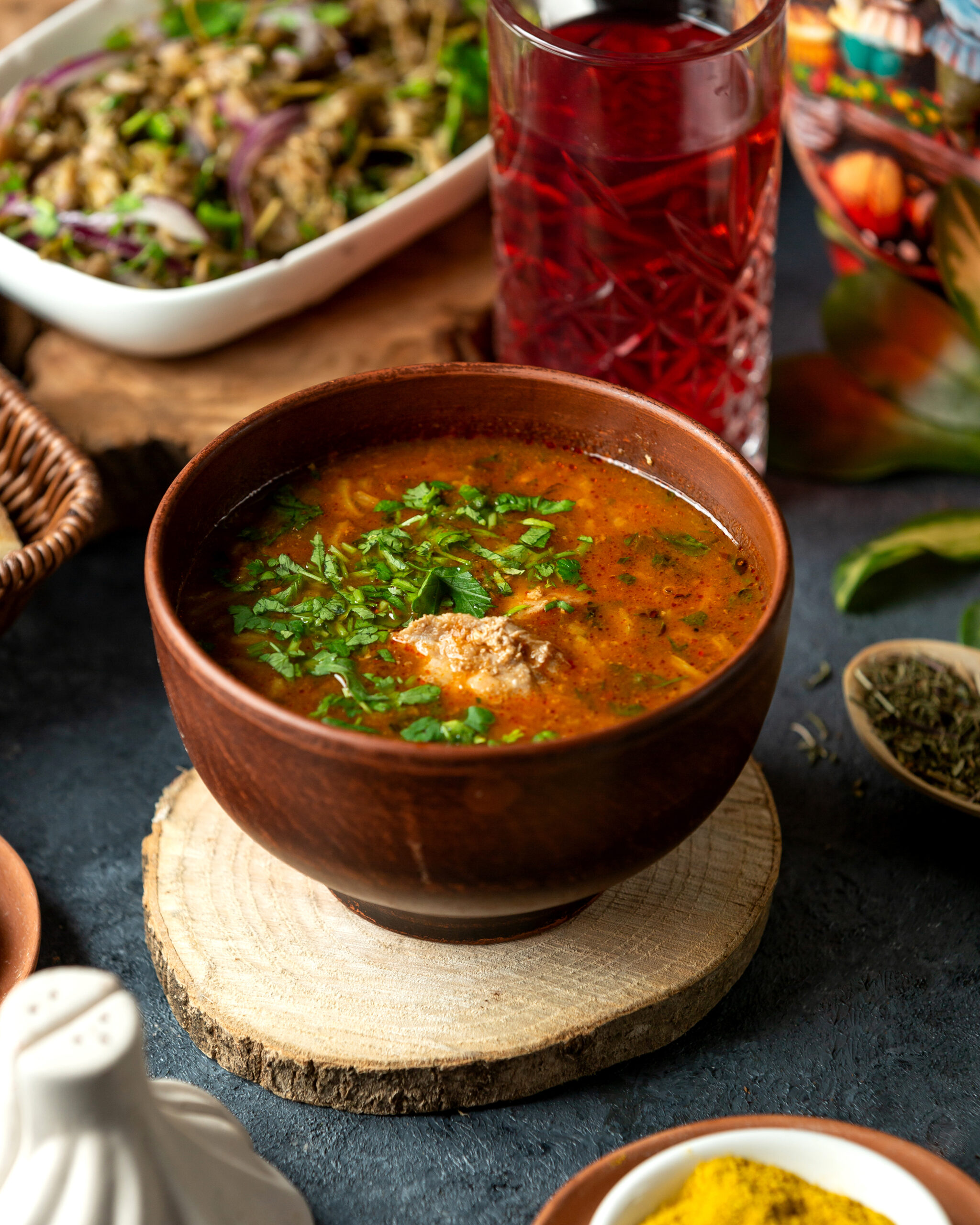Risoto De Cogumelos E Sopa De Legumes